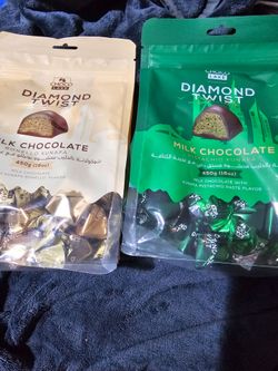 Premium chocolate from Jordan. Rich, creamy, crunchy and delicious. One of my favorite chocolates. I love both flavors! Pick 1 bag for $20 or 2 for $3