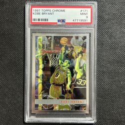 1997 Topps Chrome Kobe Bryant #171 PSA 9 MINT Los Angeles Lakers HOF