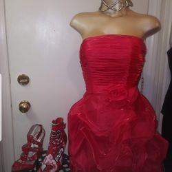 VALENTINE DRESS  Like New.  Med