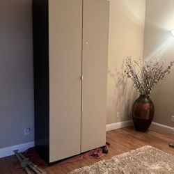 IKEA PAX Wardrobe with Doors  (WxDxH): 39 x 24 x 93 in
