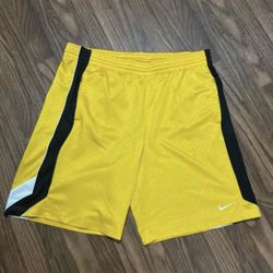 Nike * Vintage Y2K Dazzles *Mens Medium * Shiny Yellow Satin Color 