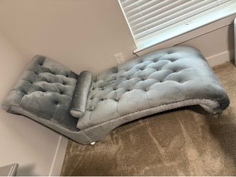 Grey lounge chair