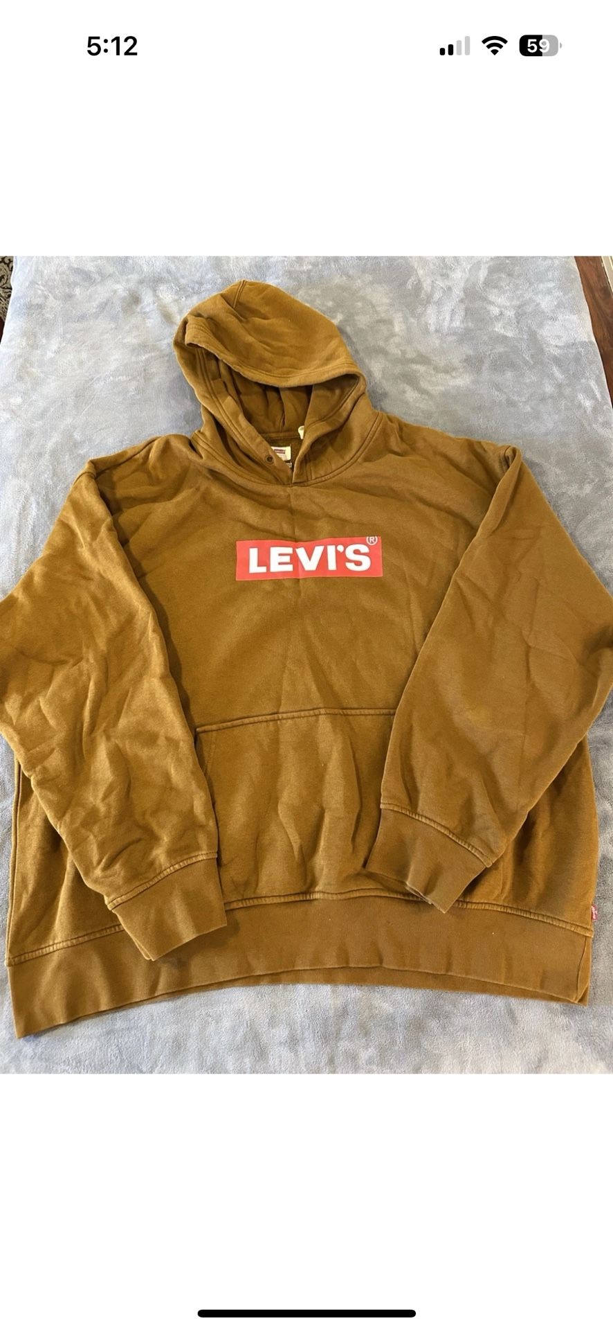 XXL Levi’s Hoodie Tan Men’s