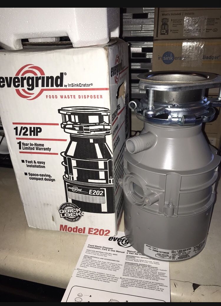 Evergrind 1/2 HP Continuous Feed Garbage Disposal Ace, 40 OFF