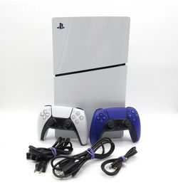 Sony PlayStation 5 Slim Console (CFI-2015) – White – 1TB SSD – 2 Controllers