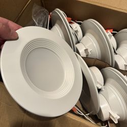 Energetic LED Can Light 5/6 Inch Dimmable, 12W=150W, Daylight 5000K, 1000LM, IC Rated & ETL Listed, LED Recessed Lighting Retrofit Downlight, Metal Ba