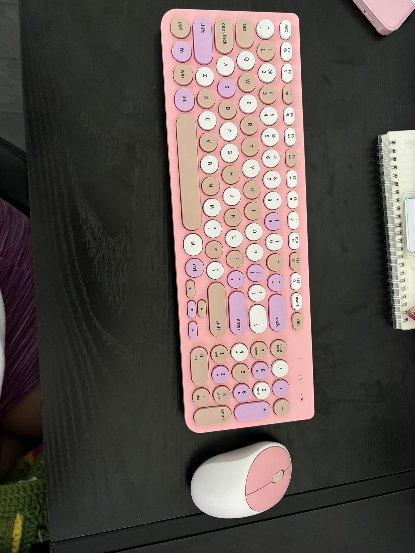 Pink Wireless Keyboard And Mouse