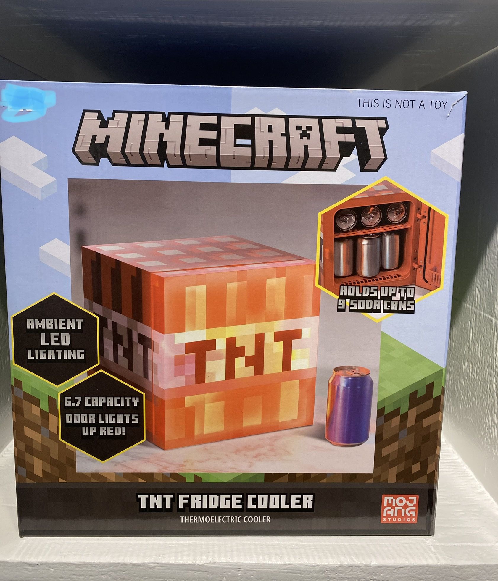 MINECRAFT TNT Shaped Mini Fridge
