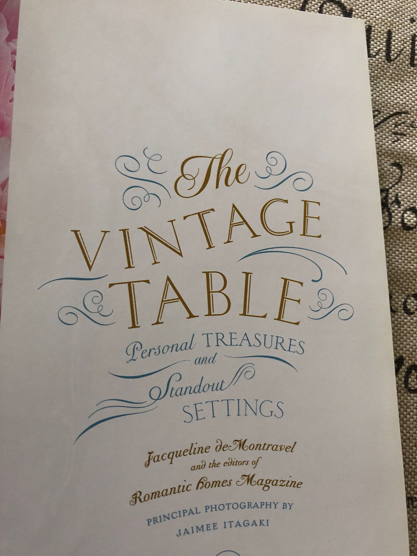 New book The Vintage Table - farmhouse, shabby chic, decor