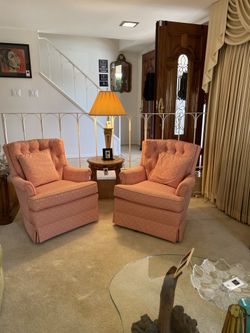 Vintage Classic Swivel Rocking Chairs