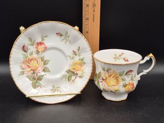 Paragon Fine Bone China Cup & Saucer, Peace Rose