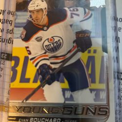 2018-19ud Young in Evan Bouchard#221 Oilers Great