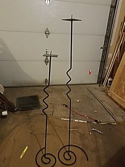 Floor candle holders