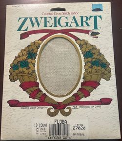 Zweigart 18 Count Floba Oatmeal Cross Stitch Fabric 14 x 18 in