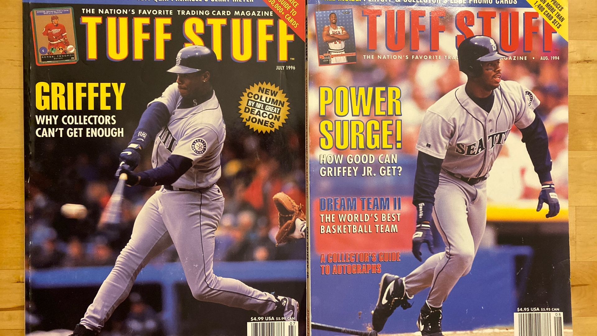 Ken Griffey Jr. Baseball Cards and Magazine Memorabilia