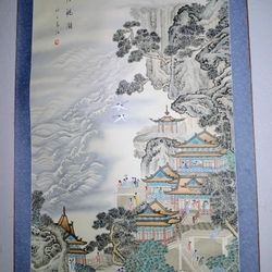 Large Handpainted Chinese Scroll 