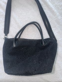 Rhinestone black purse
