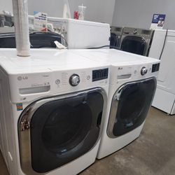 💯💯LG SET STEAM WASHER AND ELECTRIC DRYER JUMBO 👌 WITH WARRANTY 