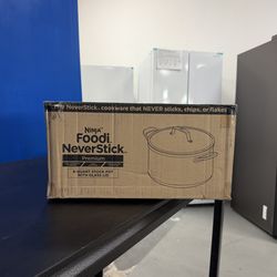 Ninja Foodi Neverstick Premium 8 Quart Stock Pot With Glass Lid