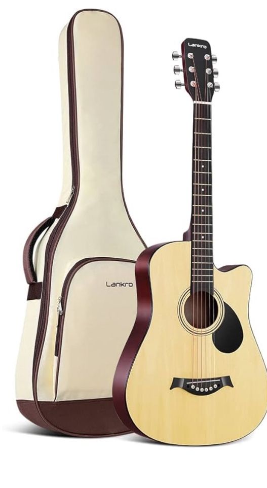 🎸 Lankro Acoustic Guitar – Full Size – Natural– Like New