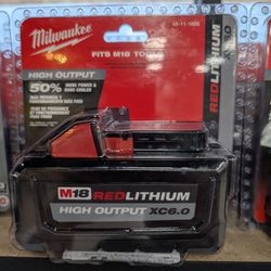 Milwaukee M18 5 and 6AH Batteries 