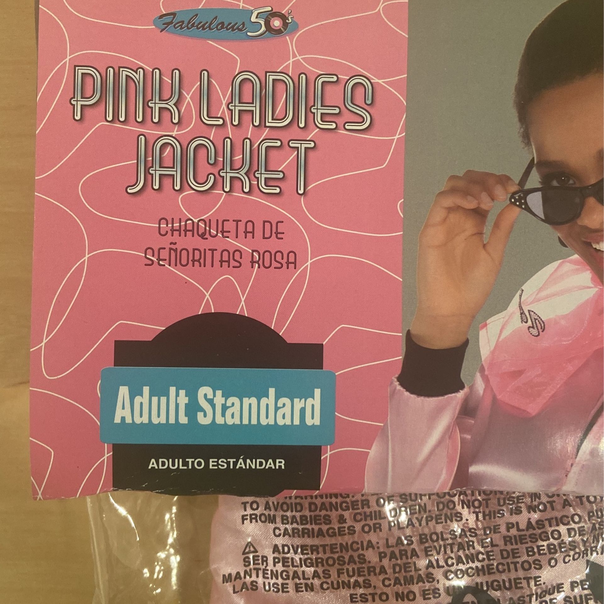 Pink Ladies Adult Costume Jacket