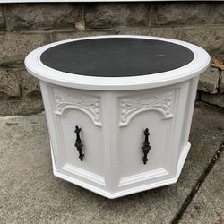 Slate Top Refinished Cabinet Table