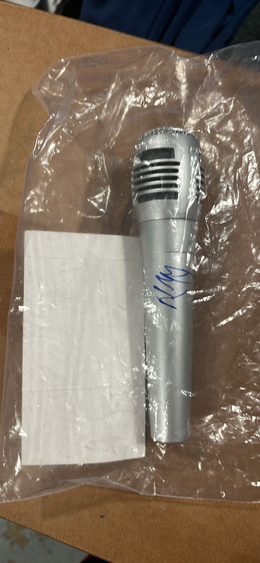 Post Malone microphone signed