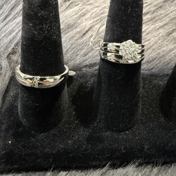 925 Silver Wedding Ring (2 Women 1 Men)