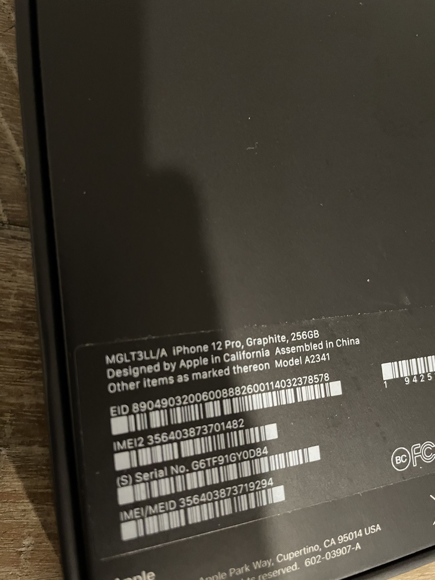 iPhone 12 Pro Graphite 256 GB (Unlocked)
