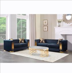 Glam luxurious living room 2pc Sofa set discounted price $1099