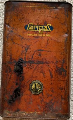 Vintage Carigas Emergency Gas Tank