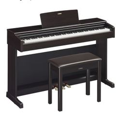 Yamaha Arius Series 88-Key Weighted Action Digital Piano for Aspiring Musicians, CFX Concert Grand Piano Voice, 3-Pedal Unit, Bench Included, Classic 