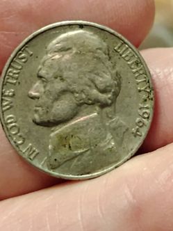 1964 D Nickel with errors