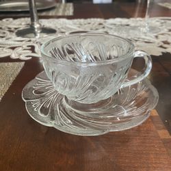 Rare Vintage Malaysia Pressed Glass 