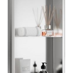 Shower Niche, 12" x 24" Bathroom Niche Brushed Nickel, Two-Tier Wall Niche, No Tile Needed Wall Insert Double Shelves Orga