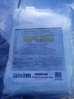 20×30 Heavy-duty tarp