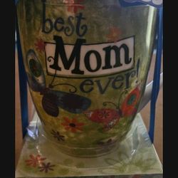 New Mom Cup And Matching Notepad 