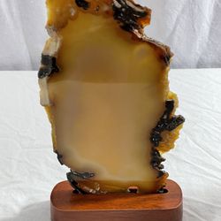 New, Price Firm, Brazilian Agate Slice – 2  