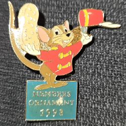 Disney pin featuring Timothy Q. Mouse from the movie Dumbo