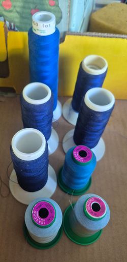 Blue  Ackermann isacord embroidery thread ( from panorama city)
