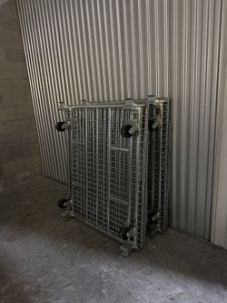 Large rolling storage baskets