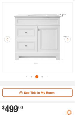 Brand New Bathroom Vanity w/Pfister Faucet & 3ft Shower Enclosure!