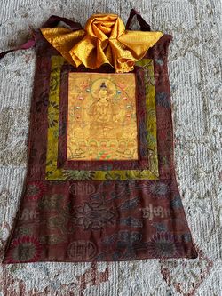 Buddha of compassion tangka