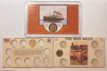(3) Coin Sets of Old Obsolete U.S. Nickels
