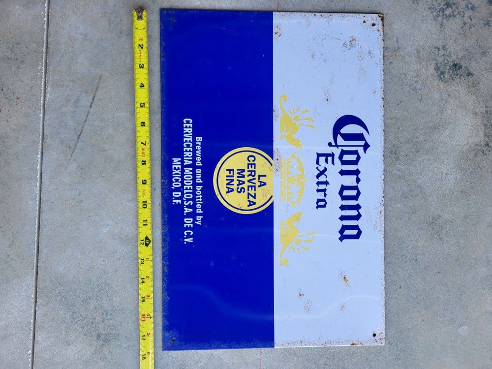 Corona Tin Signage