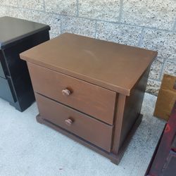 Single Solid Wood Bedroom Nightstand!
