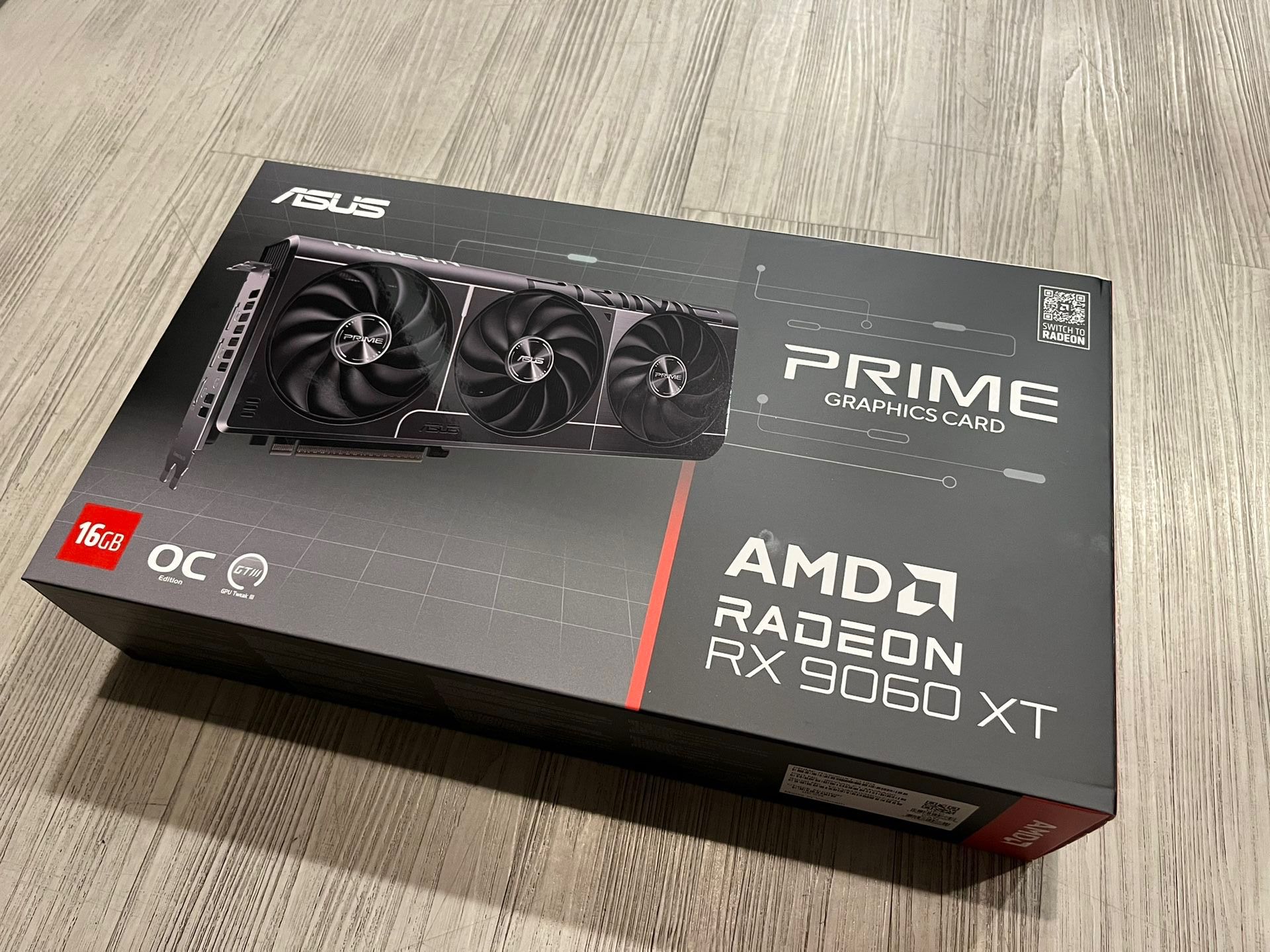 Asus Prime OC AMD Radeon RX 9060 XT 16 GB