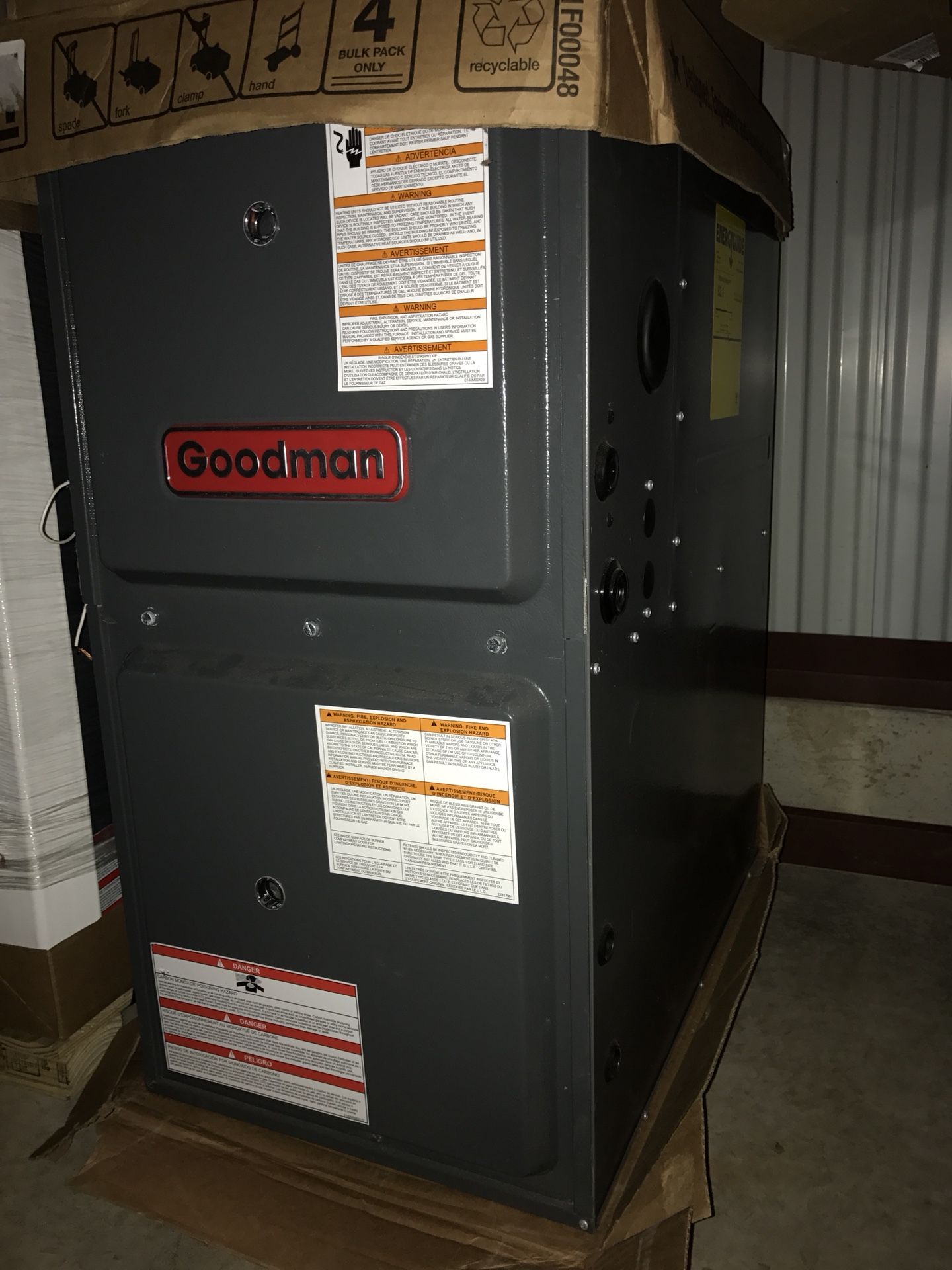 New furnace 92% efficiency 80,000 btu Goodman for Sale in Naperville, IL -  OfferUp