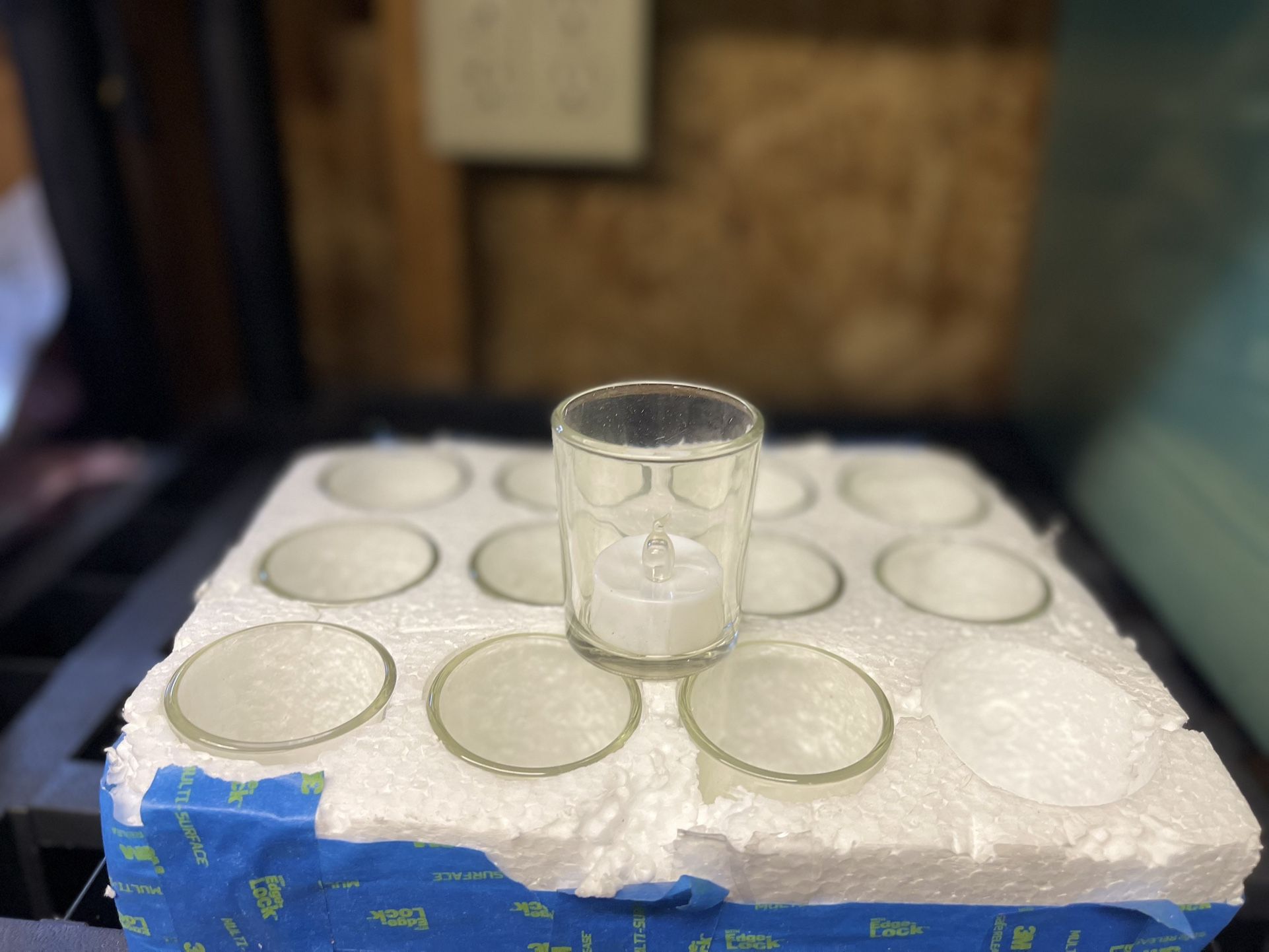 Glass Tealight Holders – Set of 12